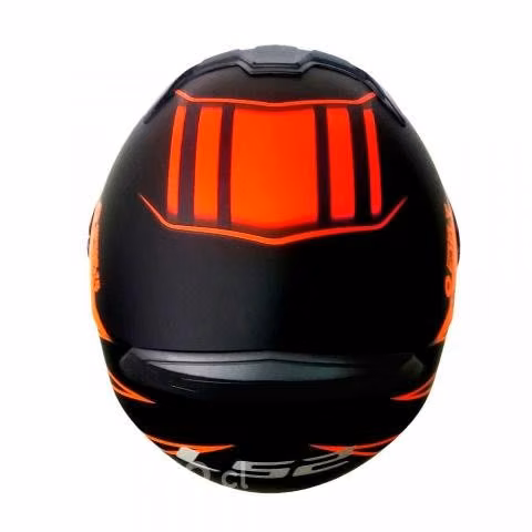 Casco Moto Integral Ff352 Lighter Negro Rojo Matte - Imagen 3