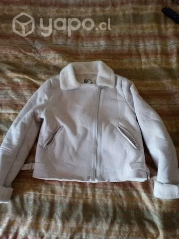 Chaqueta color hueso tela-chiporro talla xxl (L)