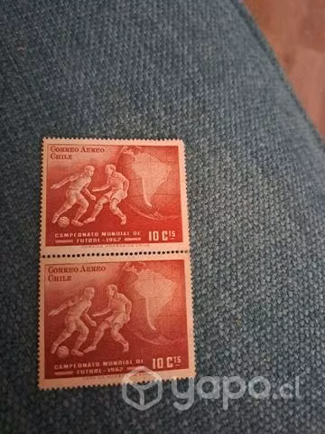 Estampillas del mundial 62