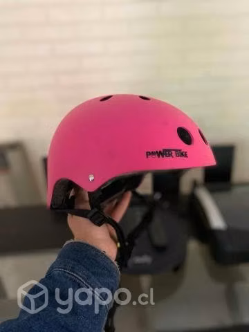 Casco Urbano Con Luz Powerbike Pink