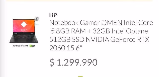 Note gamer hp omen