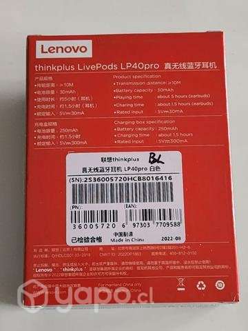 Audífonos Inalámbricos Lenovo - Imagen 2