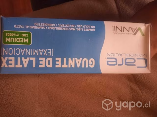 Caja guante latex nuevas (100 unid)