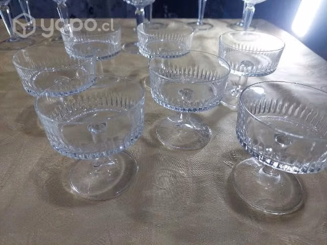 Lote copas cristal (antiguas)