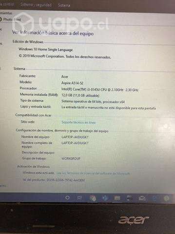 Notebook Acer Aspire 5 A514-52 - Imagen 3