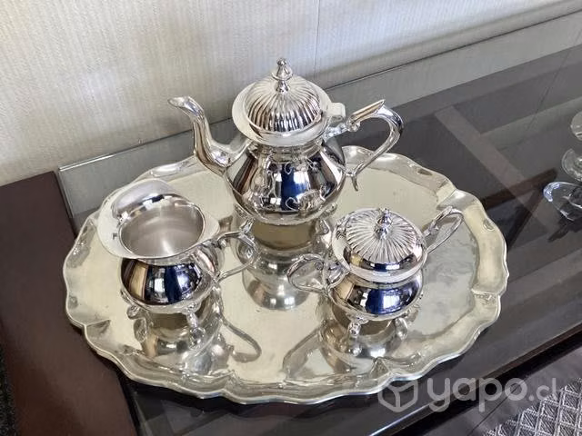 Hermoso juego de té de plaqué