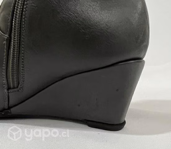 Bota Taco Chino 100% Sintético Marca Exs N*38 Gris - Imagen 3
