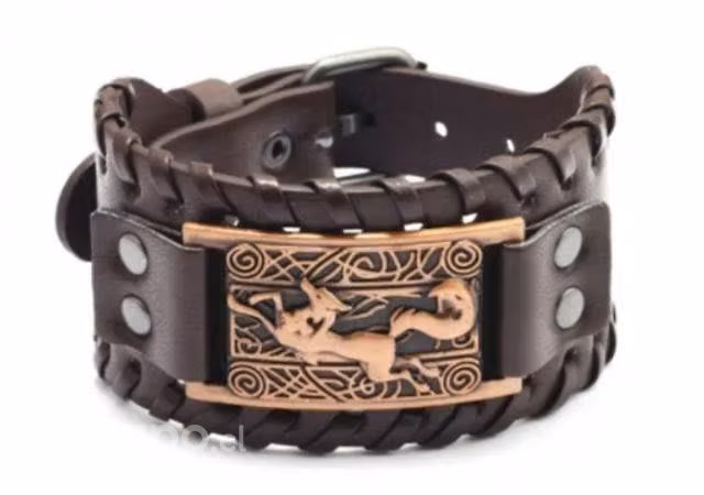 Brazalete vikingo con imagen de caballo, Ragnar