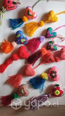 Corazones mexicanos bordados - Imagen 2