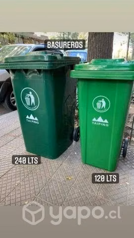 Contenedores/ Basureros de 120 y 240 litros con Ta