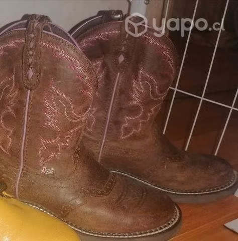 Bota vaquera de cuero, Americana, exclusiva