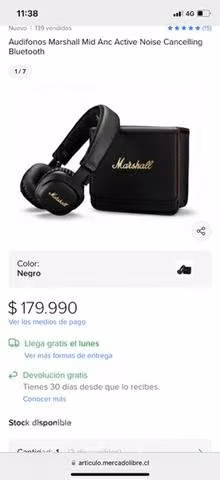 Audifonos casi nuevo metro quinta normal