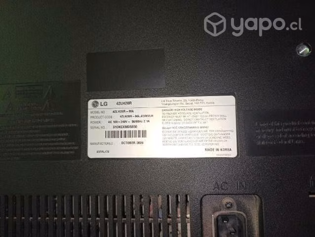 Televisor en buen estado por remodelación