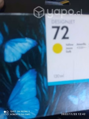 Tinta HP 72 yellow original de 130ml