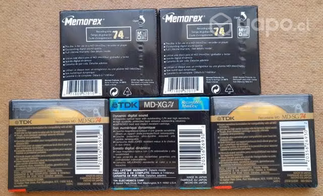 Mini disc sellados tdk, memorex - Imagen 2