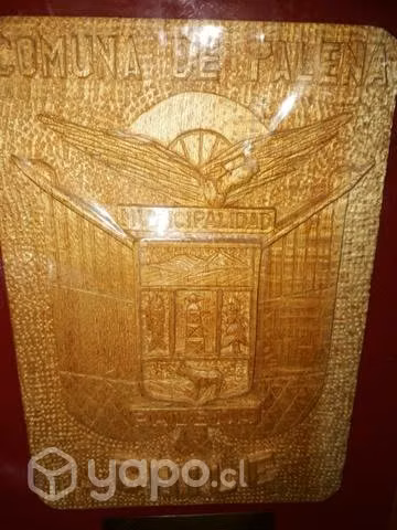 Antiguo escudo municipalidad de palena adorno - Imagen 2