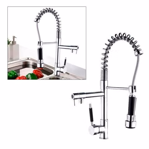 Grifo Llave Lavaplatos Monomando Cocina Extensible