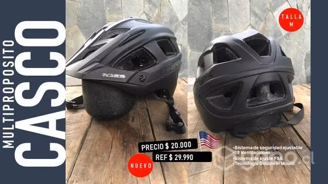 Casco bicicleta negro nuevo