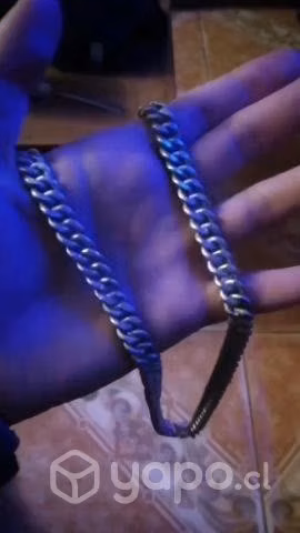 Cadena de plata modelo "cubana" - Imagen 4