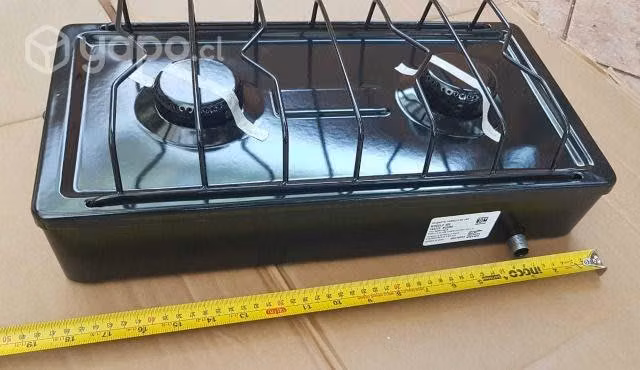 Cocina 2 platos con regulador de gas incluido - Imagen 2
