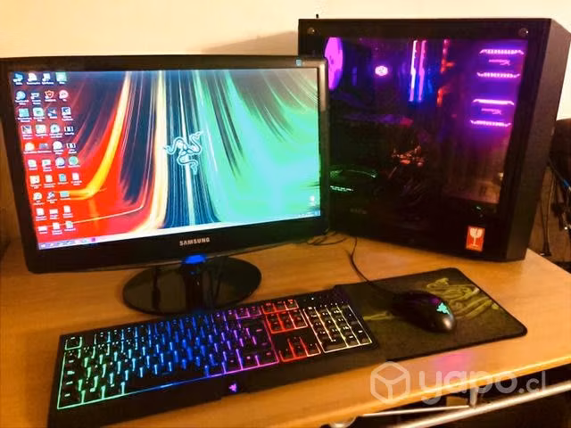 Pc gamer + monitor + teclado y raton gamer