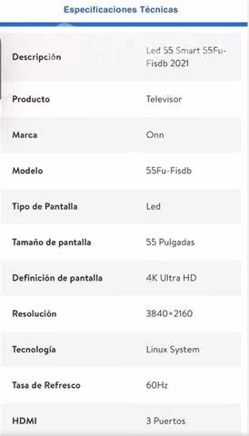 Televisor 55 pulgadas smart tv 4K ultra HD sellado