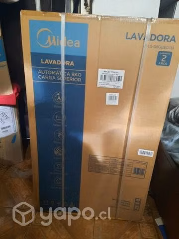 Lavadora midea 8 kilos nueva