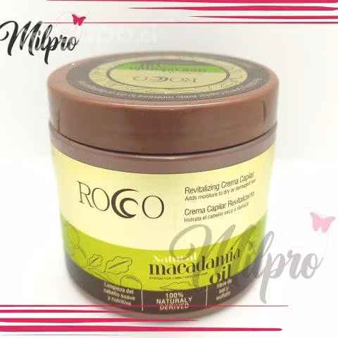 Crema Capilar Cabello Natural Macadamia Oil Rocco