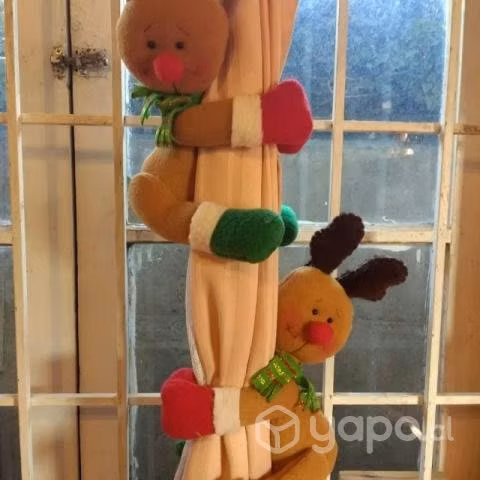 toma cortinas navideños