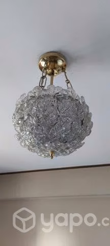 Conjunto lampara de petalos de cristal (1 colgante