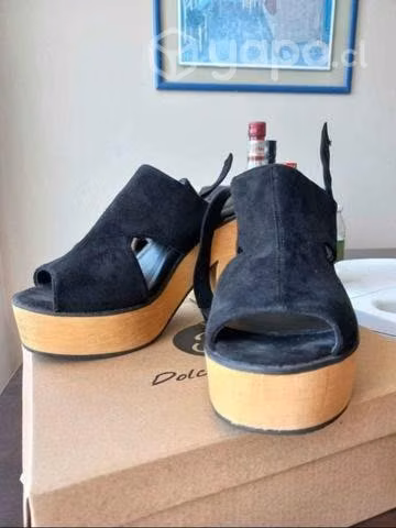 Tacones negros 38 dolce canella - Imagen 2
