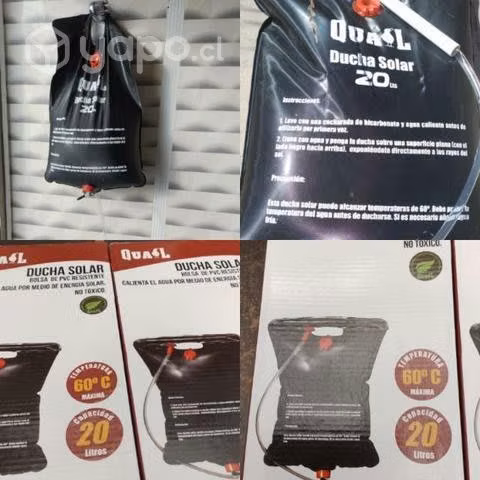 Ducha solar colgante con dispensador capacidad 20l