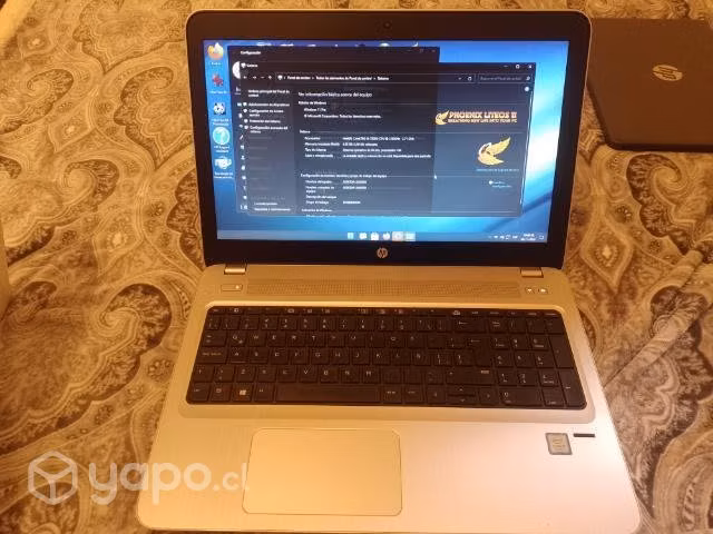 Laptop HP core i5 de 7th detalle de uso - Imagen 2