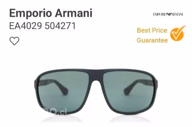 Lentes para sol Emporio Armani, modelo EA4029