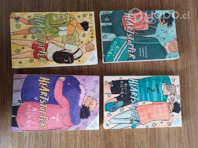 Pack 4 tomos libro HEARTSTOPPER