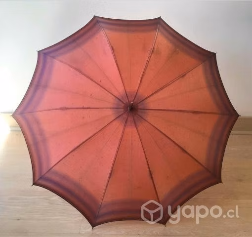 Sombrilla/quitasol De Dama Antiguo Con Funda