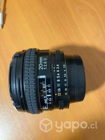Lente Nikon 20 mm AF 2.8D