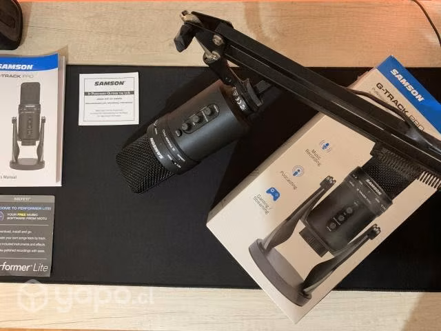 Micrófono USB Samson G Track Pro + Soporte Brazo