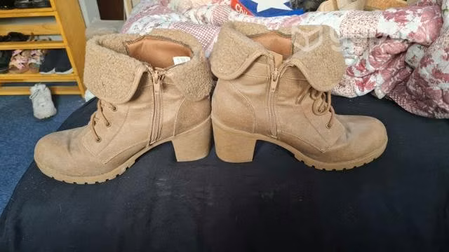 Botines cafe claro talla 39 - Imagen 5