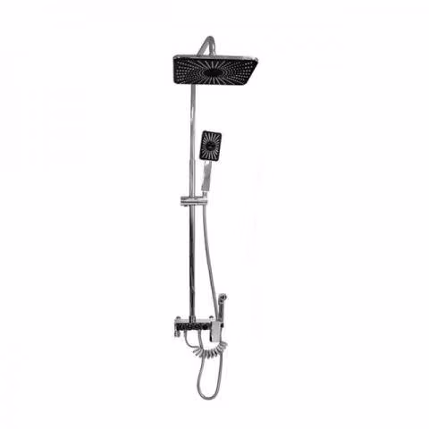 Moderna Columna De Ducha Tina Cuadrada Con Llave D - Imagen 3