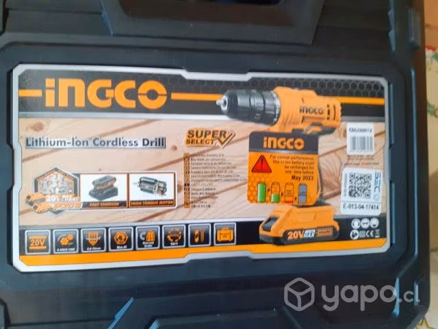 Taladro inalámbrico ingco 20 volts