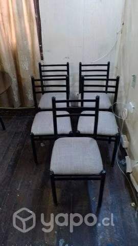 Lote sillas de fierro