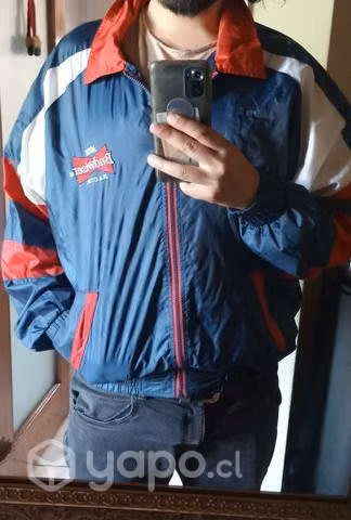 90's pit Vintage Miss Budweiser Racing chaqueta