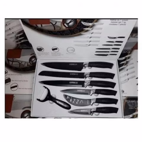 Set Cuchillo Acero Inoxidable 7 piezas Antibacteri