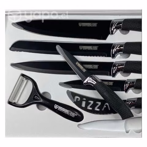 Set Cuchillo Acero Inoxidable 7 piezas Antibacteri