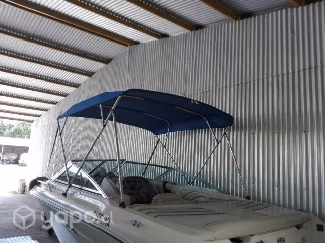 Toldo Para Lancha Bimini Top 3 Y 4 Bow Azul Y Negro