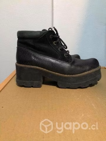 Botines negros con plataforma - Imagen 3