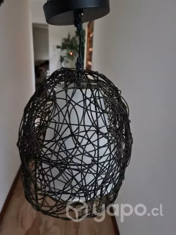 Lámpara colgante enrrejada