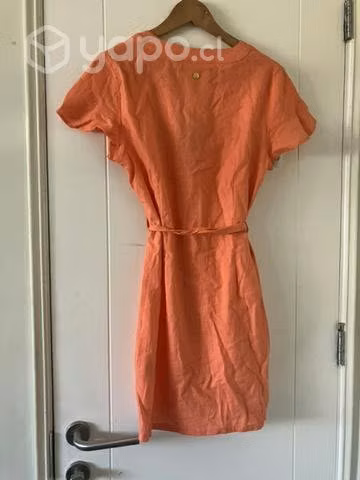 Vestido salmón ELLE, falabella talla S NUEVO