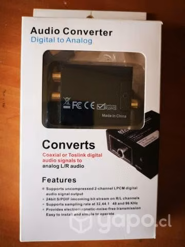 Conversor audio óptico